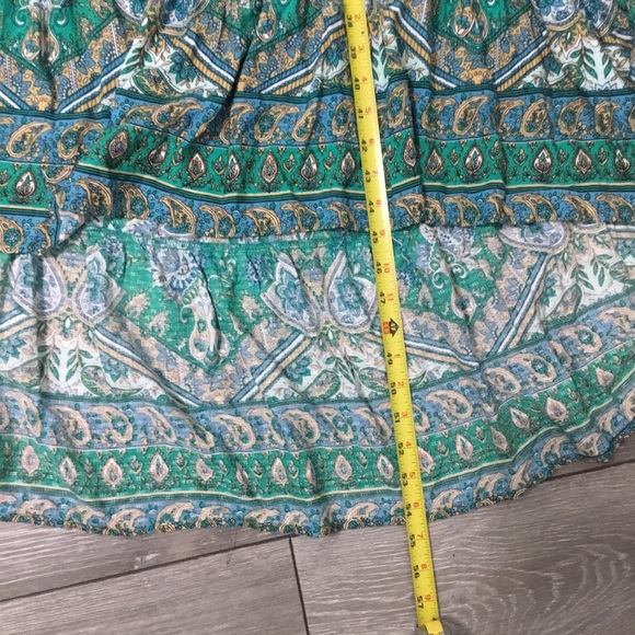 AVEOLOGY Off Shoulder Ruffled Hi Low Dress Floral Paisley Boho Print size 20 - Picture 6 of 11